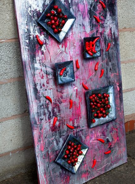Red peppers 3D Art