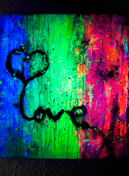 Love UV art painting