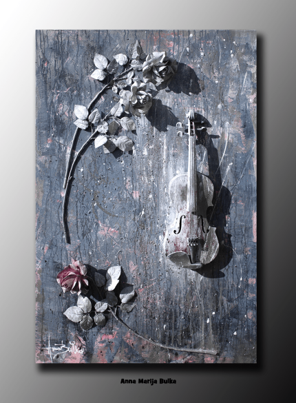 Abstract music art painting