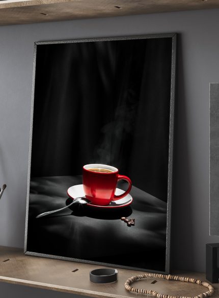 Black coffee and red cup III