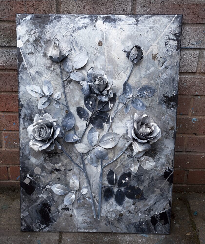 silver roses