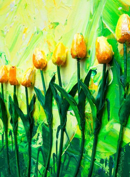 Tulips 3D wall art