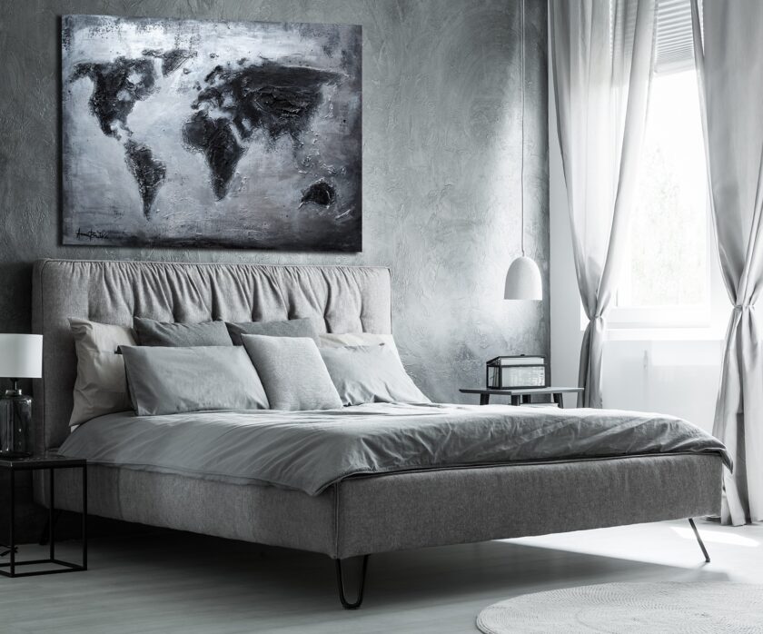 World map BW - Image 2
