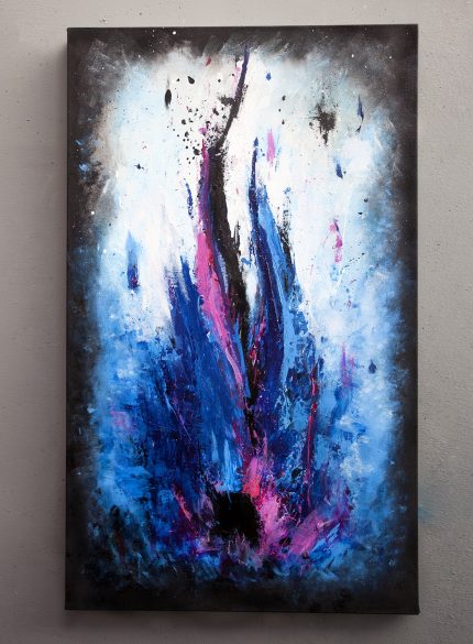 Blue Fire Abstract