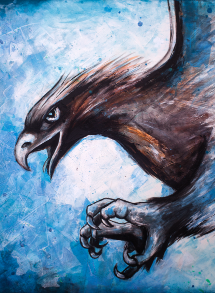 Eagle UV painting