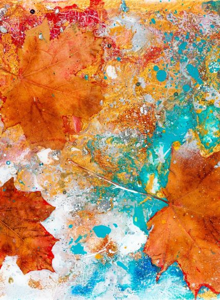 Autumn leaves  -3 Art tiles