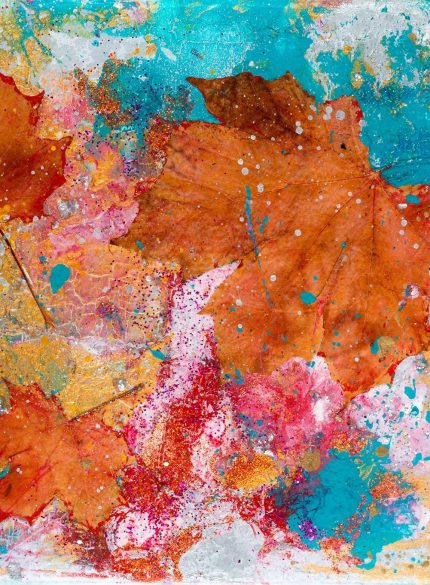 Autumn leaves  -3 Art tiles