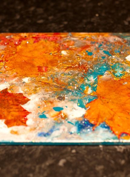 Autumn leaves  -3 Art tiles