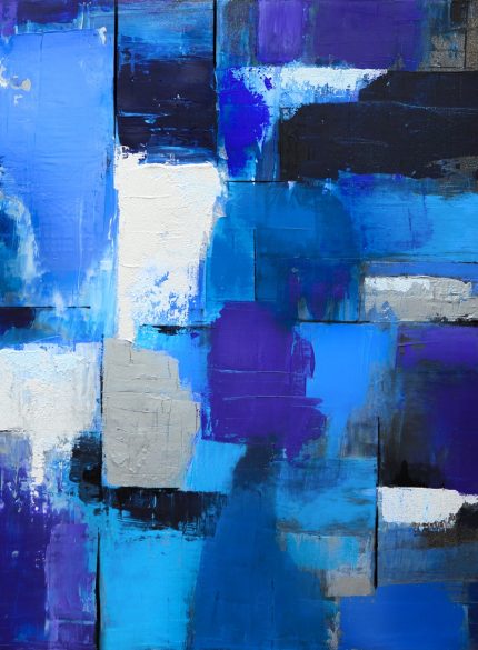 Blue Square UV painting