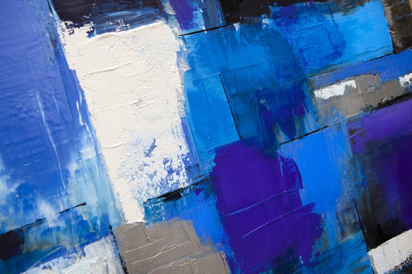 Blue Square UV painting - Image 7