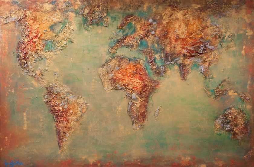 Brown world map - Image 8
