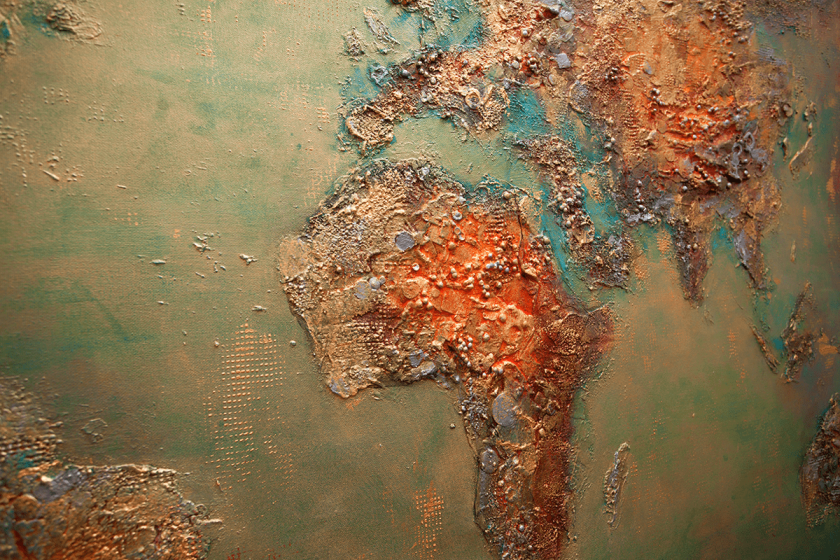 Brown world map - Image 9