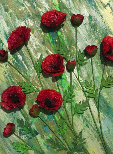 Poppies 3D painting