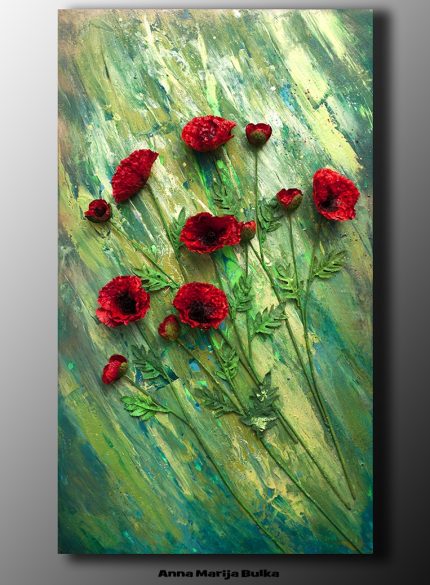 Poppies 3D painting