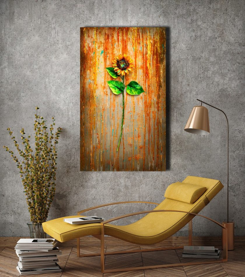 Sunflower 3D Wall Art - Image 2