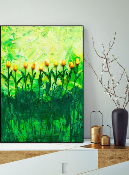 Tulips 3D wall art