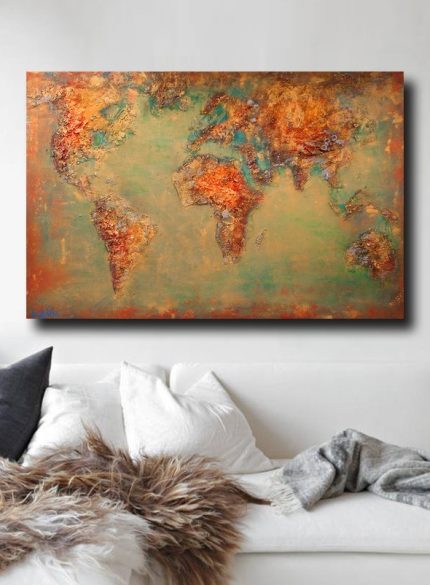 Textured World Map