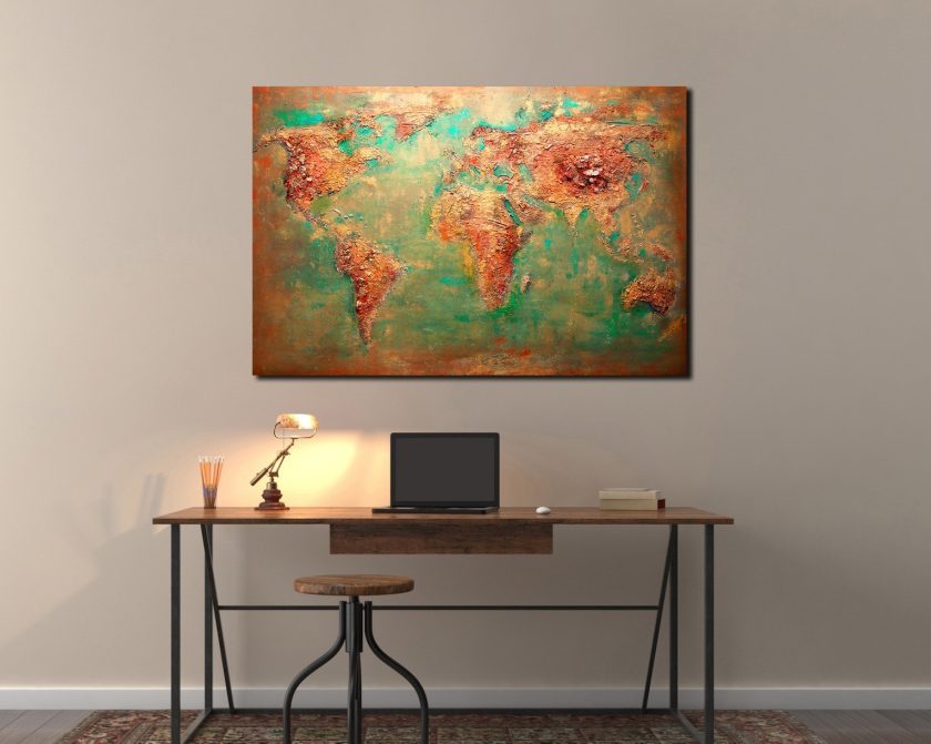 Brown world map - Image 11