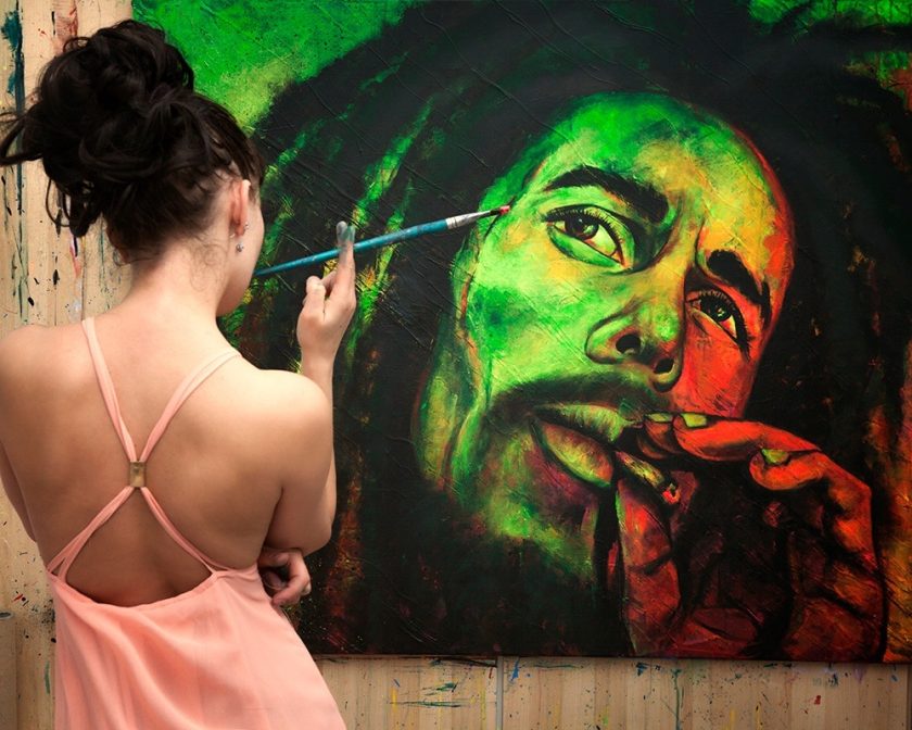 Bob Marley UV painting - Image 4