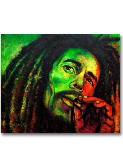 Bob Marley UV painting