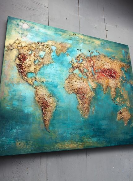 Textured World Map