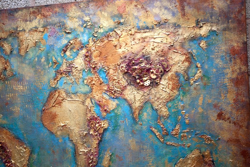 Copper World Map 3D - Image 7