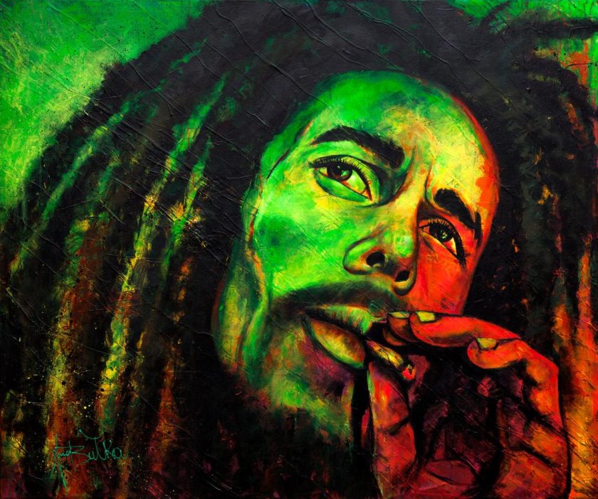 Bob Marley UV painting - Image 3