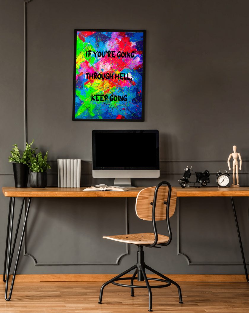 "If you're going through hell, keep going" -UV Painting - Image 3