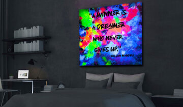 Motivational art quotes – UV art painting