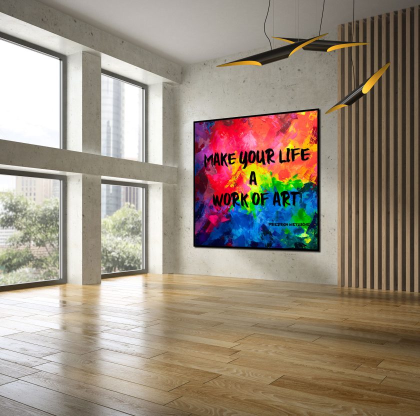 "Make your life a work of art" -UV Painting - Image 2