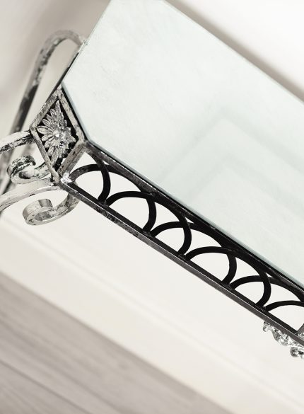 Silver Table and Mirror