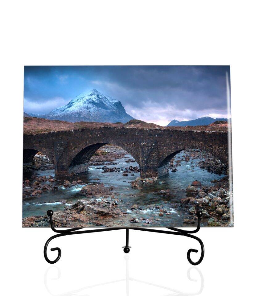 Old bridge the Black Cullin-Tile