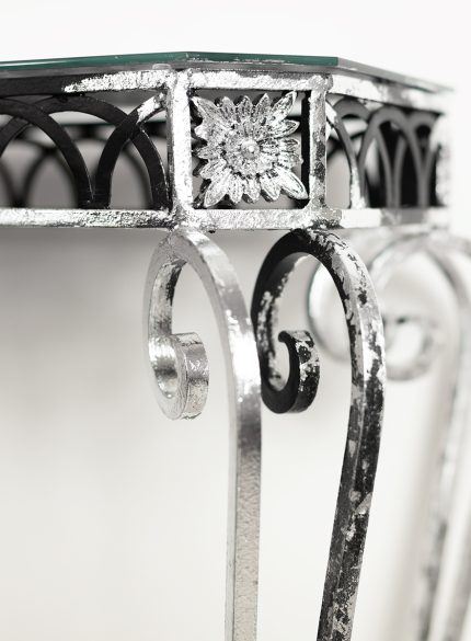 Silver Table and Mirror