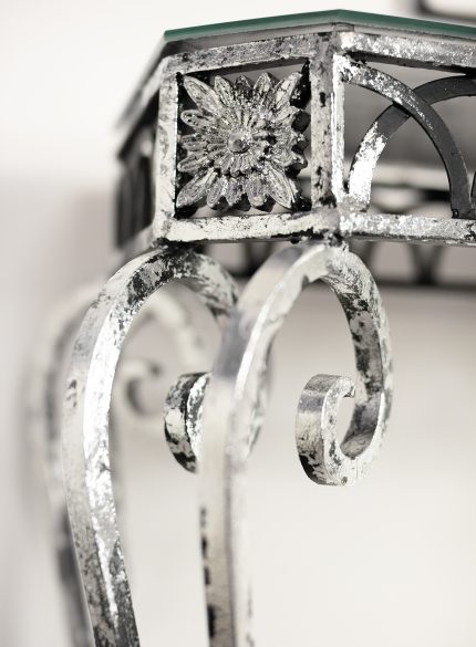 Silver Table and Mirror