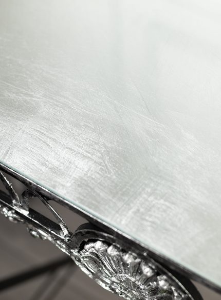 Silver Table and Mirror