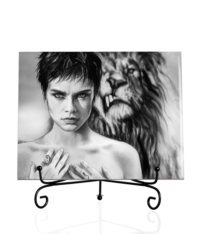Lion Woman-Tile