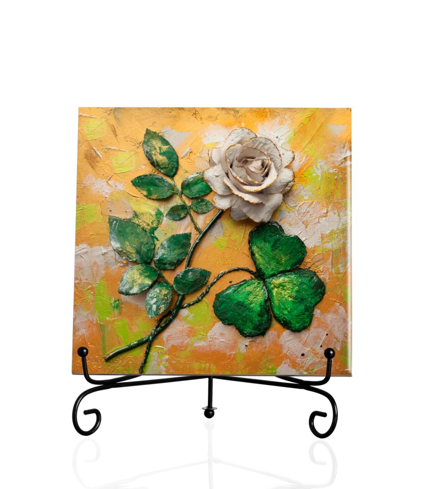 Rose and Clover-Tile