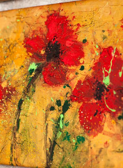 Custom Backsplash - Rede Poppies