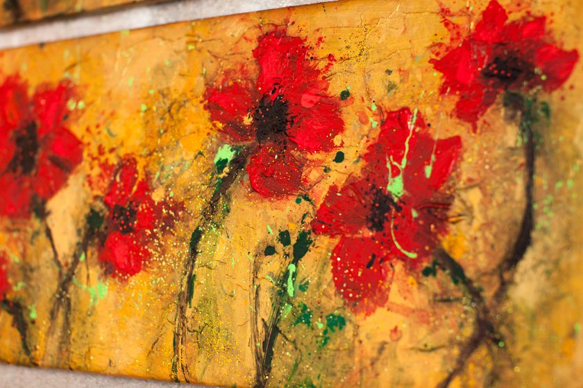 Custom Backsplash - Rede Poppies - Image 3