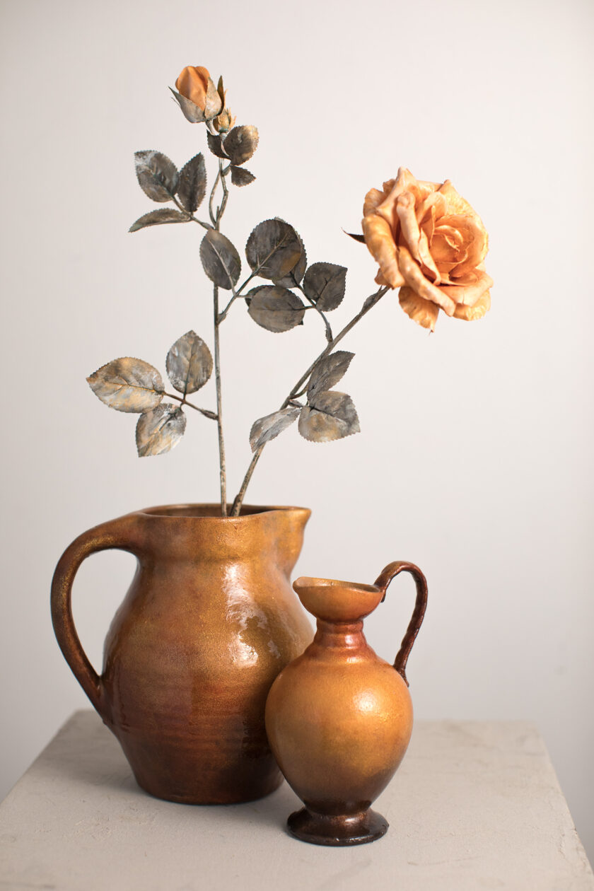 Jug Vases And Rose