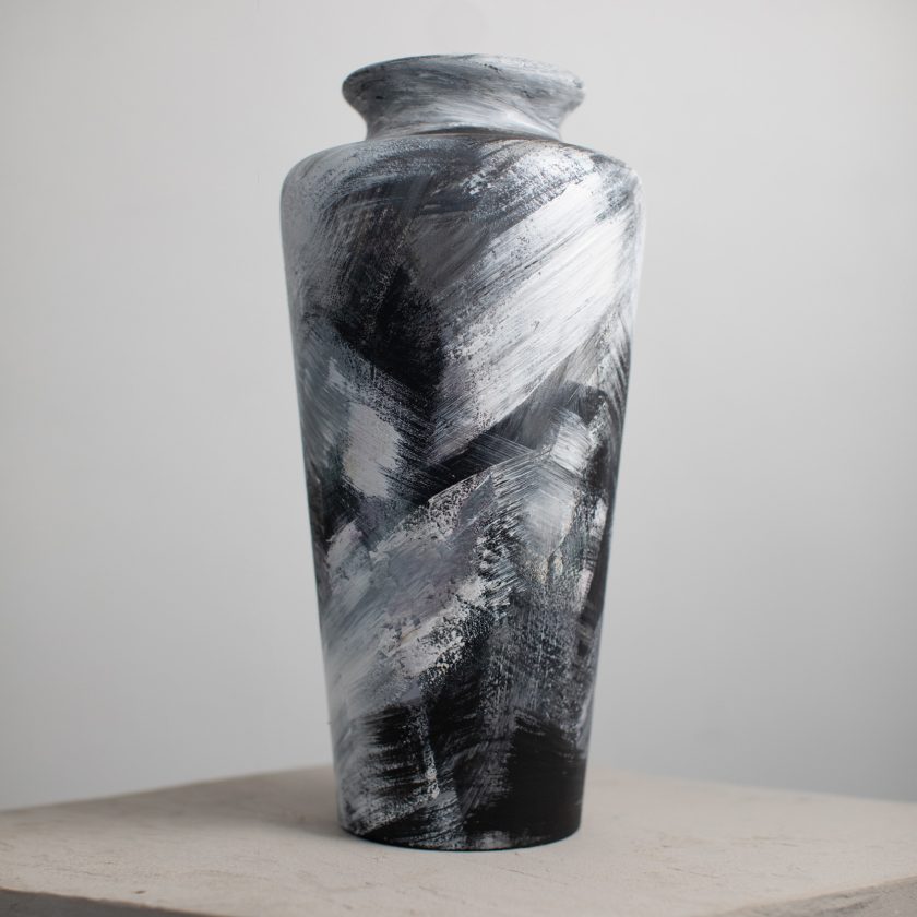 Black and White Sun flower and Vase - Image 5