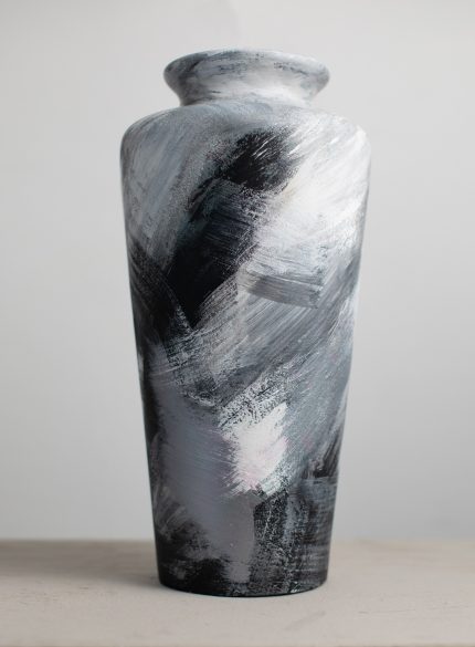 Black and White Sun flower and Vase