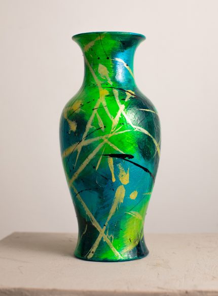 Green Life -Abstract Vase