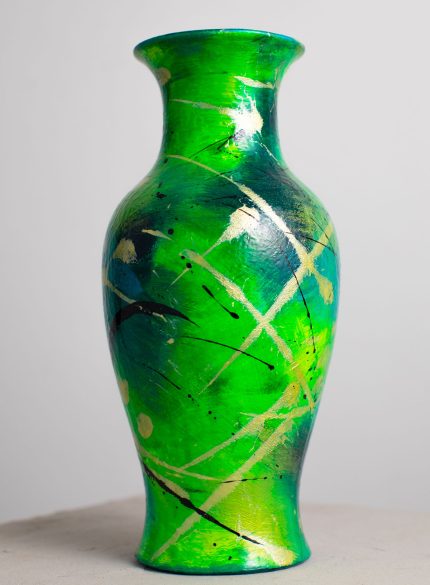 Green Life -Abstract Vase