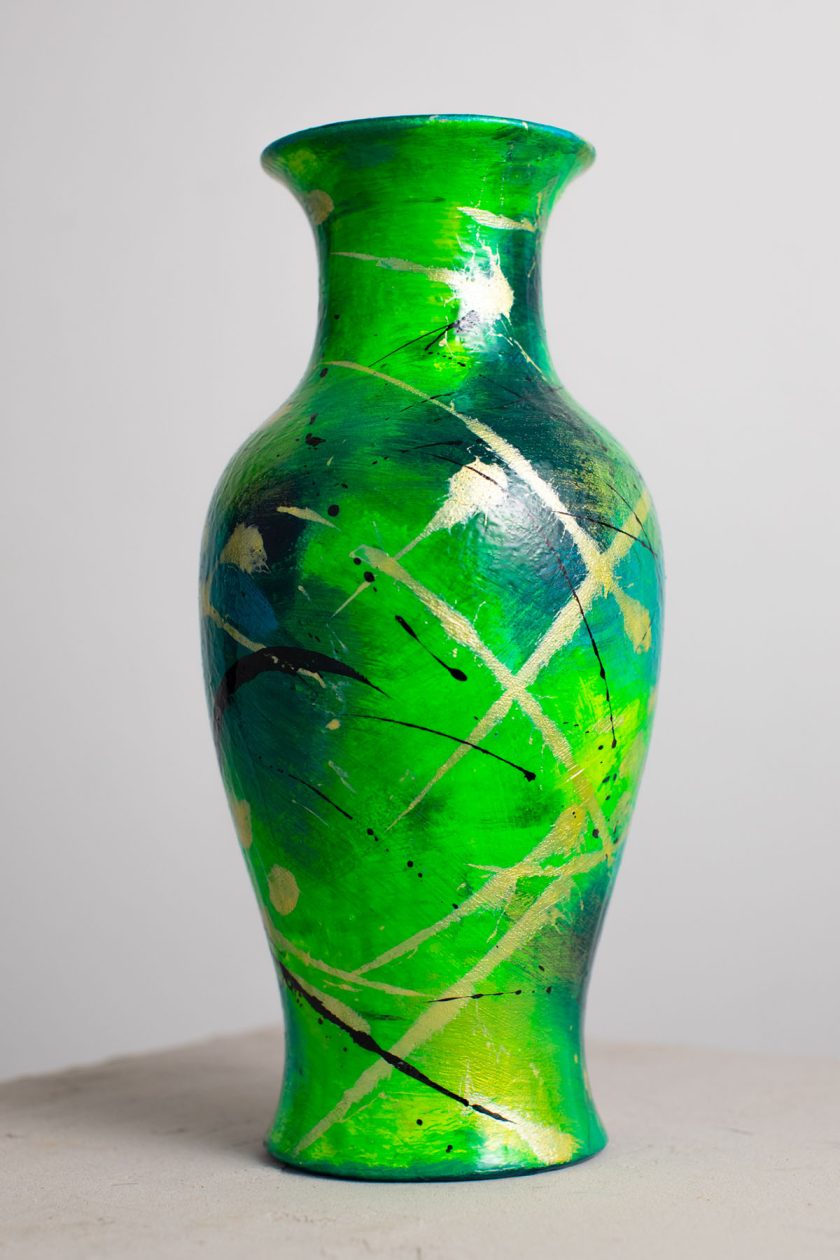 Green Life -Abstract Vase - Image 2
