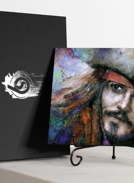 Captain Jack Sparrow art -Tile