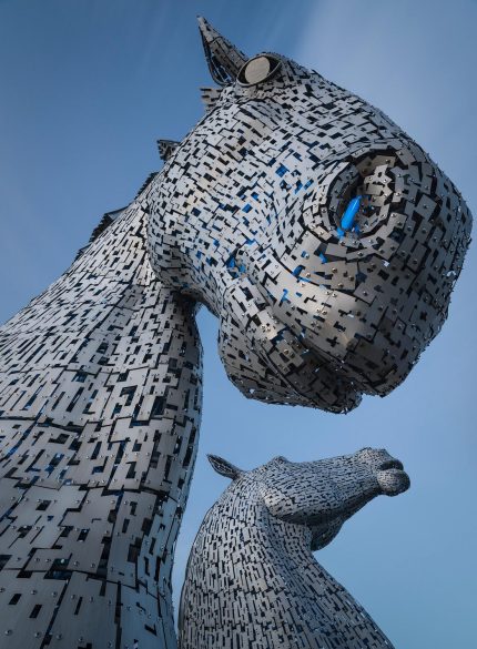 The Kelpies horses