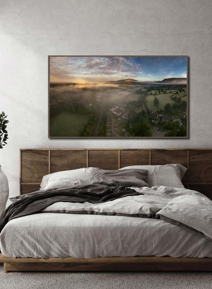 Misty sunrise in Peak District