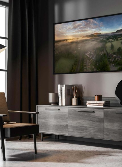 Misty sunrise in Peak District