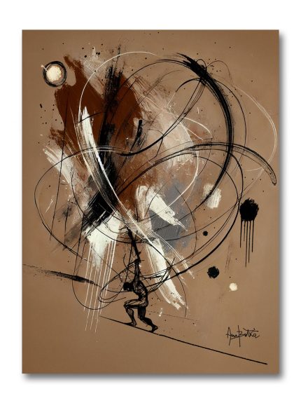 Atlas Mythology Painting | Figurative Abstract Canvas